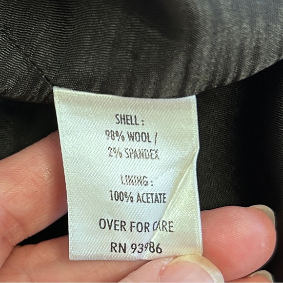 Adrienne Vilttadini Women's Size 6 Midi Dress Wool Blend LBD Lightweight - Picture 14 of 16